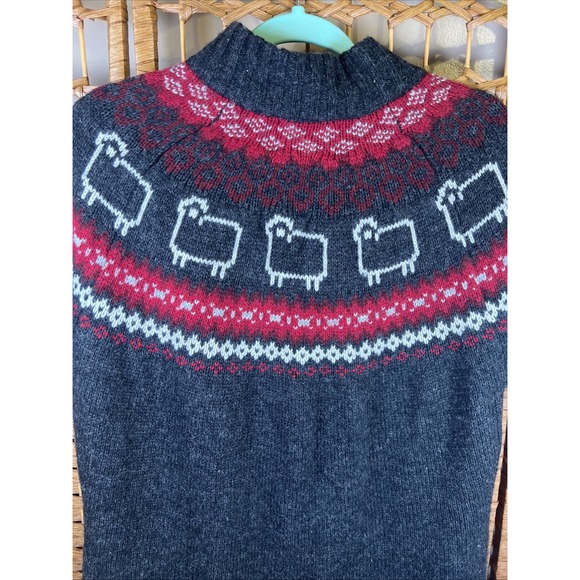 Woolrich Size XL Gray Lambs Wool Blend Sheep Short Sleeve Cardigan Sweater XL - Picture 13 of 13